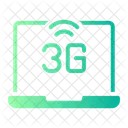 3 G Computadora Portatil Dispositivo Icono