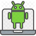 Computadora portátil android  Icono