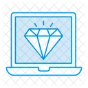 Computadora Portatil Dispositivo Diamante Icono