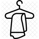 Cintre Serviette Ligne Icone Icon