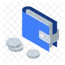 Portefeuille Especes Argent Icône
