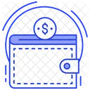 Portefeuille Porte Billets Porte Notes Icon