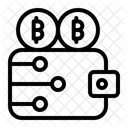 Portefeuille cryptographique  Icône