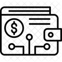 Portefeuille Electronique Portefeuille Numerique Paiement Sans Numeraire Icône