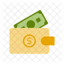 Portefeuille En Dollars Portefeuille Argent Icon