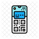 Smartphone Portefeuille Qr Icône