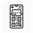 Smartphone Portefeuille Qr Icône