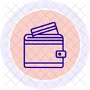 Icone De Ligne De Portefeuille Icon