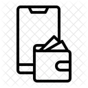 Portefeuille Numerique Argent Paiement Icône