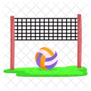 Porteria De Voleibol Red De Voleibol Juego De Voleibol Icono