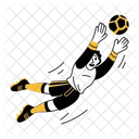 Portero Guardameta Atleta Icono
