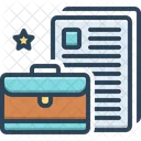 Portfolio Briefcase Paper Icon