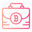 Portfolio Bitcoin Briefcase Icon