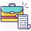 Portfolio Luggage Bag Briefcase Icon