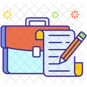 Portfolio Briefcase Bag Icon