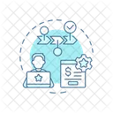 Portfoliomanagement Anlageportfolio Aktienhandler Icon