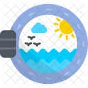Porthole Ship View Icon