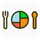 Portion Control Diet Nutrition Icon