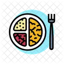 Portion Control Obesity Icon