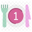 Portion Control Diet Meal Icon