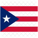 Bandeira Pais Porto Rico Ícone