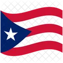 Bandeira Pais Porto Rico Ícone