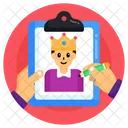 King Father Dad Portrait Icon