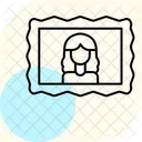 Portrait Frame Minimal Outline Icon