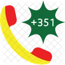 Portugal Country International Code Icon