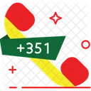Portugal Code Portugal Country Code Icon