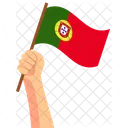 Portugal Segurando A Mao Nacao Simbolo Ícone