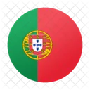 Portugal Circular Flag National Icon