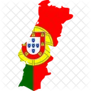 Portugal Flag Map Icon