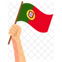 Portugal Hand Holding Nation Symbol Icon