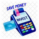 Pos Machine Device Save Money Icon