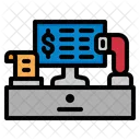 Pos System Invoice Machine Self Scanning Icon