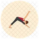 Extended Triangle Yoga Icon