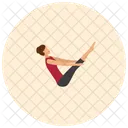 Bateau Yoga Pose Icon