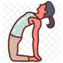 Postura Del Camello Chakra De La Garganta Ustrasana Icon