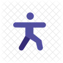 Posture Du Guerrier Yoga Force Icon