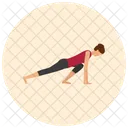 Moitie Planche Yoga Icône