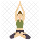 Yoga Pose Pose De Yoga Icon