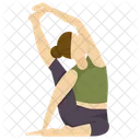 Yoga Pose Pose De Yoga Icon