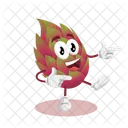 Logo De Fruit Du Dragon Mascotte Hi Pose Ludique Icône