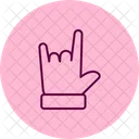 Pose Finger Pentaglow Icon