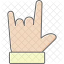 Pose Finger Lineal Color Icon Icon