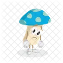 Pose triste du champignon  Icône