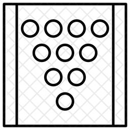 Posição do pino de boliche  Ícone