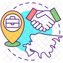 Posicion Estrategica Negocios Icono