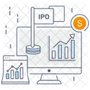 IPO Analyse Statistische Inferenz Datenanalyse Symbol